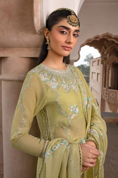 3 Piece Embroidered Monar Suit
