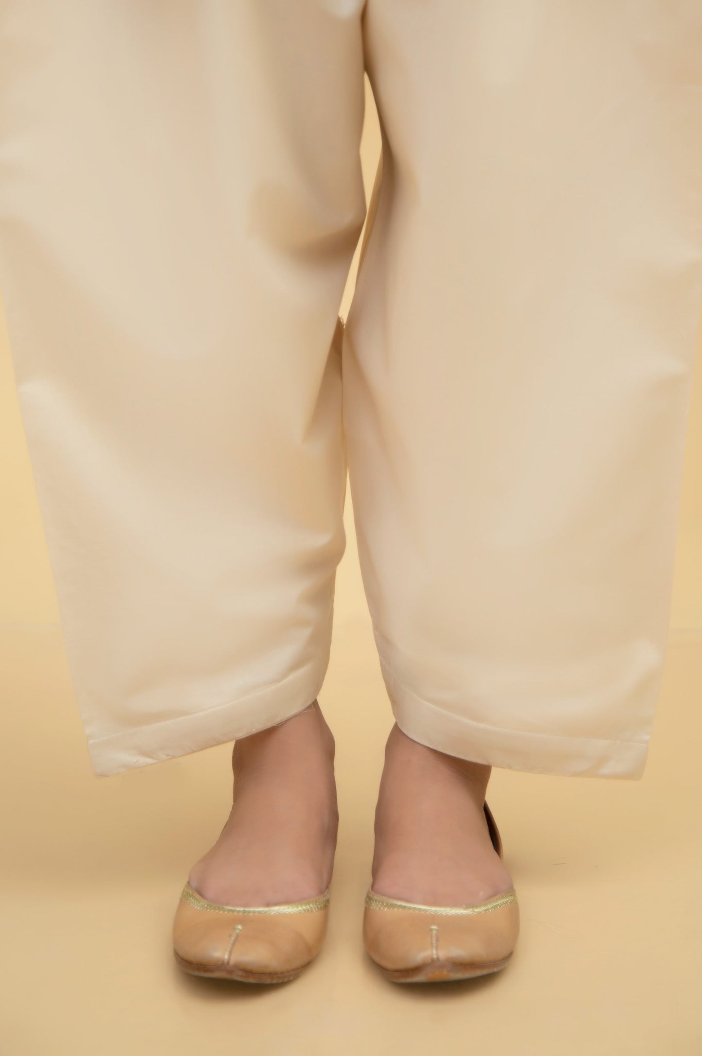 Basic Cambric Shalwar - Beige