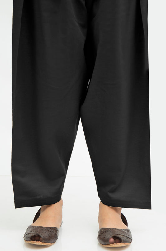 Basic Cambric Shalwar - Black