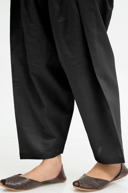 Basic Cambric Shalwar - Black