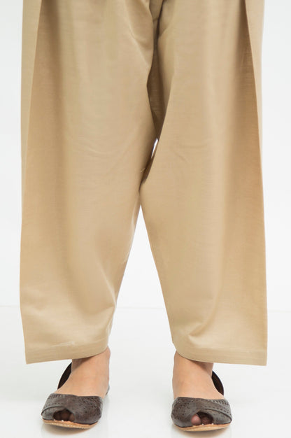 Basic Cambric Shalwar - Beige