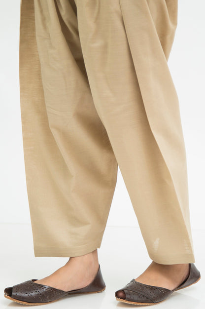 Basic Cambric Shalwar - Beige