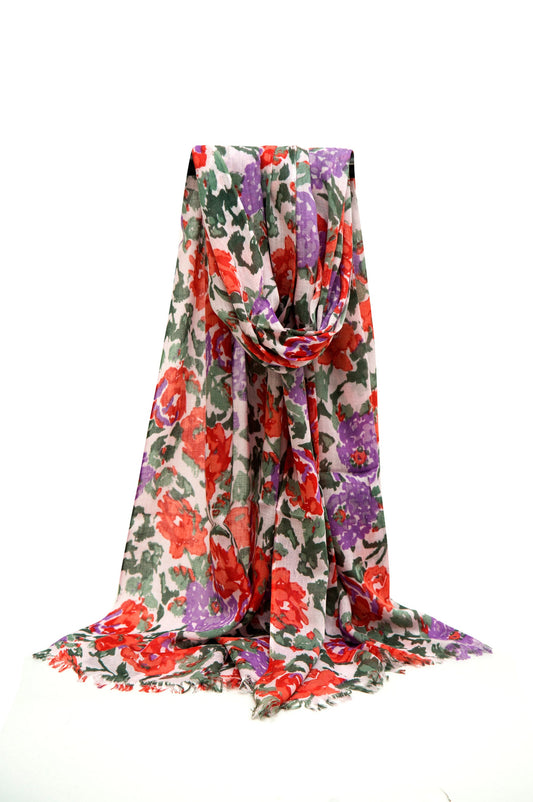 Floral Viscose Scarf