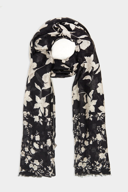 Printed Scarf - Black