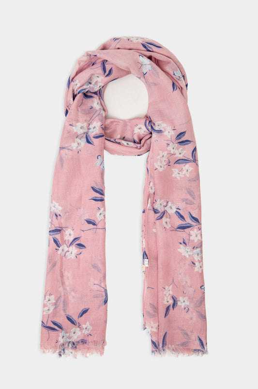 Pink Printed Scarf