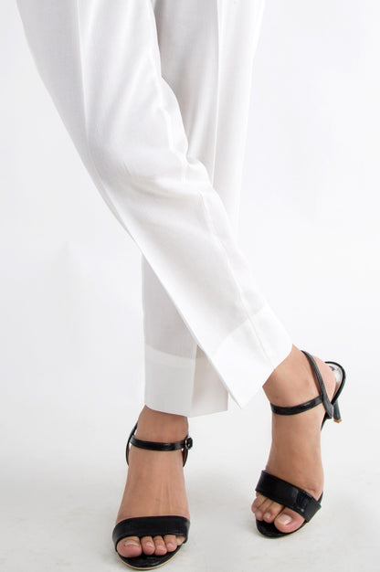 Basic Cottel Pants - White