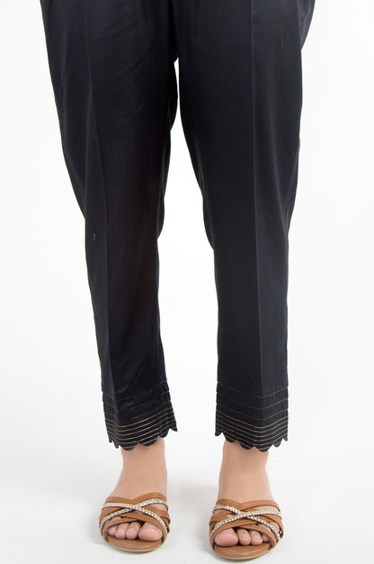 Embellished Cigarette Pants - Black
