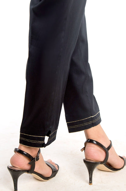 Embellished Cigarette Pants - Black