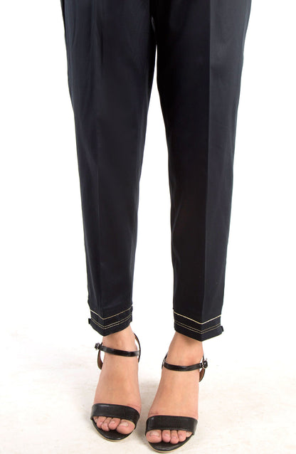 Embellished Cigarette Pants - Black