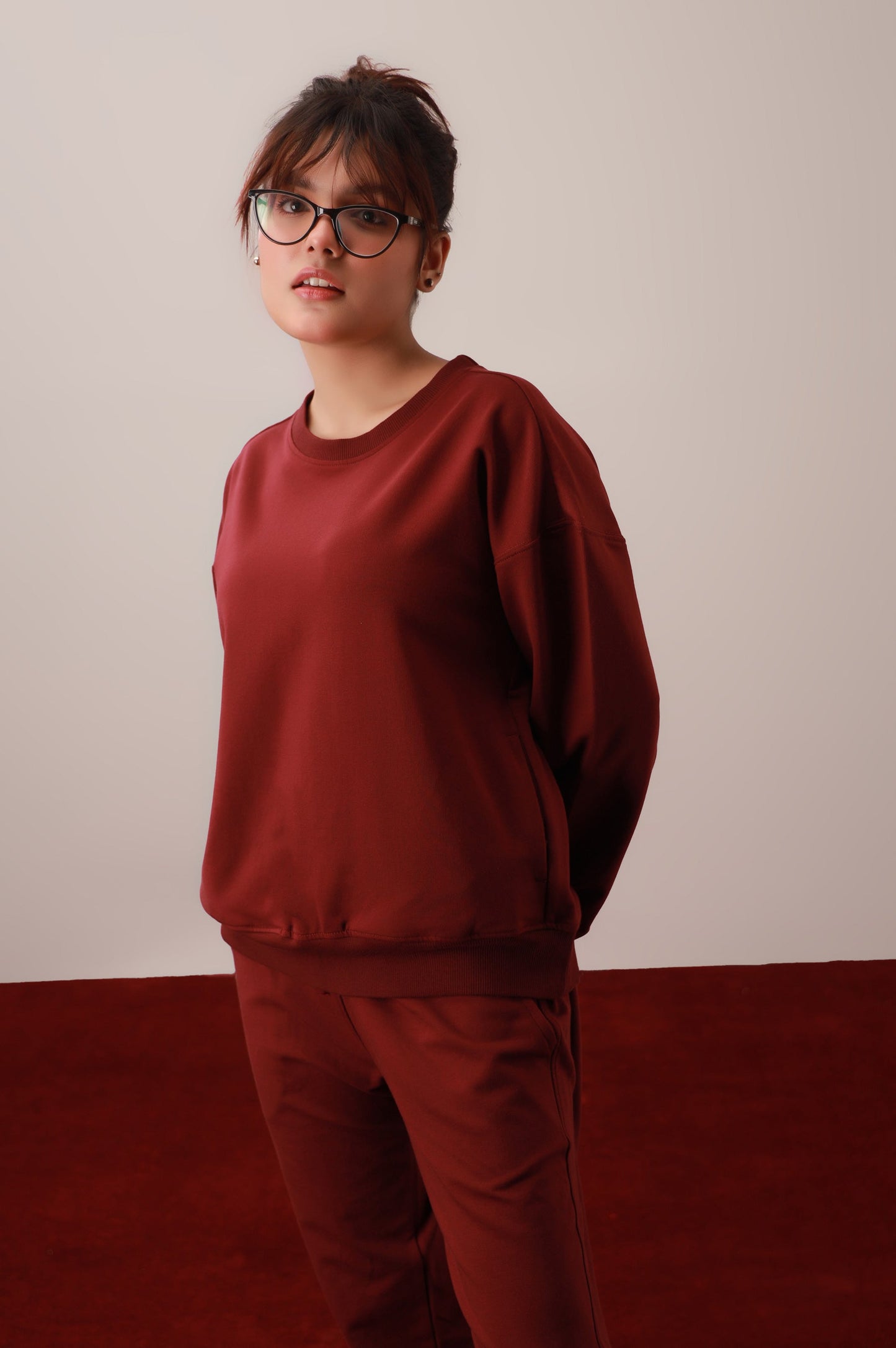 Burgundy Sweatsuit