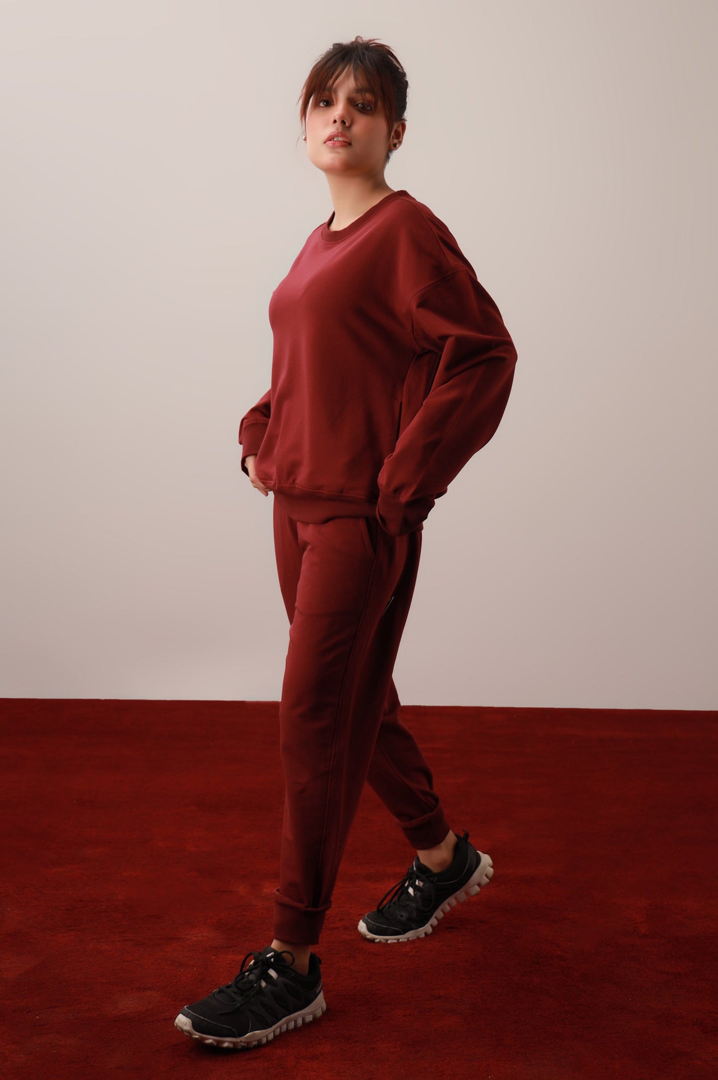 Burgundy Sweatsuit