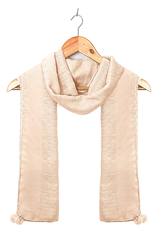 Solid Tassel Pops - Pale Cream