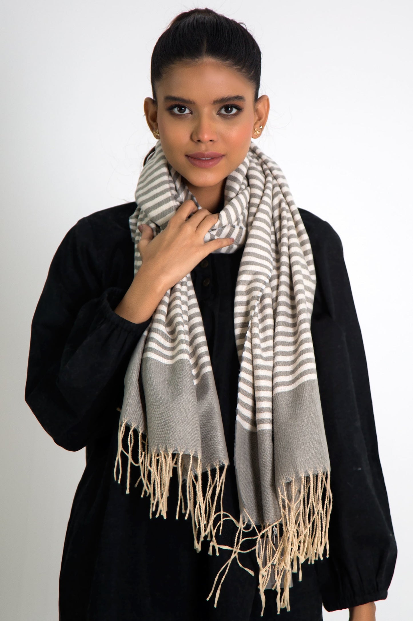 Striped Woven Scarf