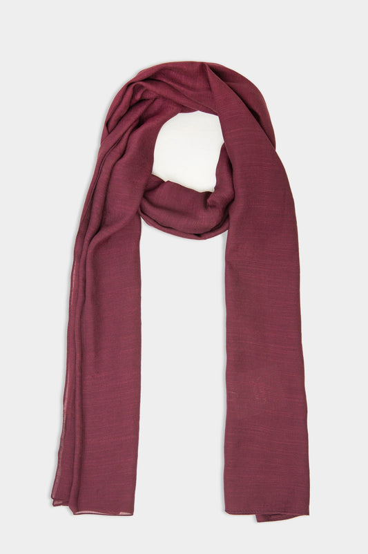 Solid Scarf - Maroon