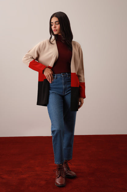 Boyfriend Cardigan - Beige