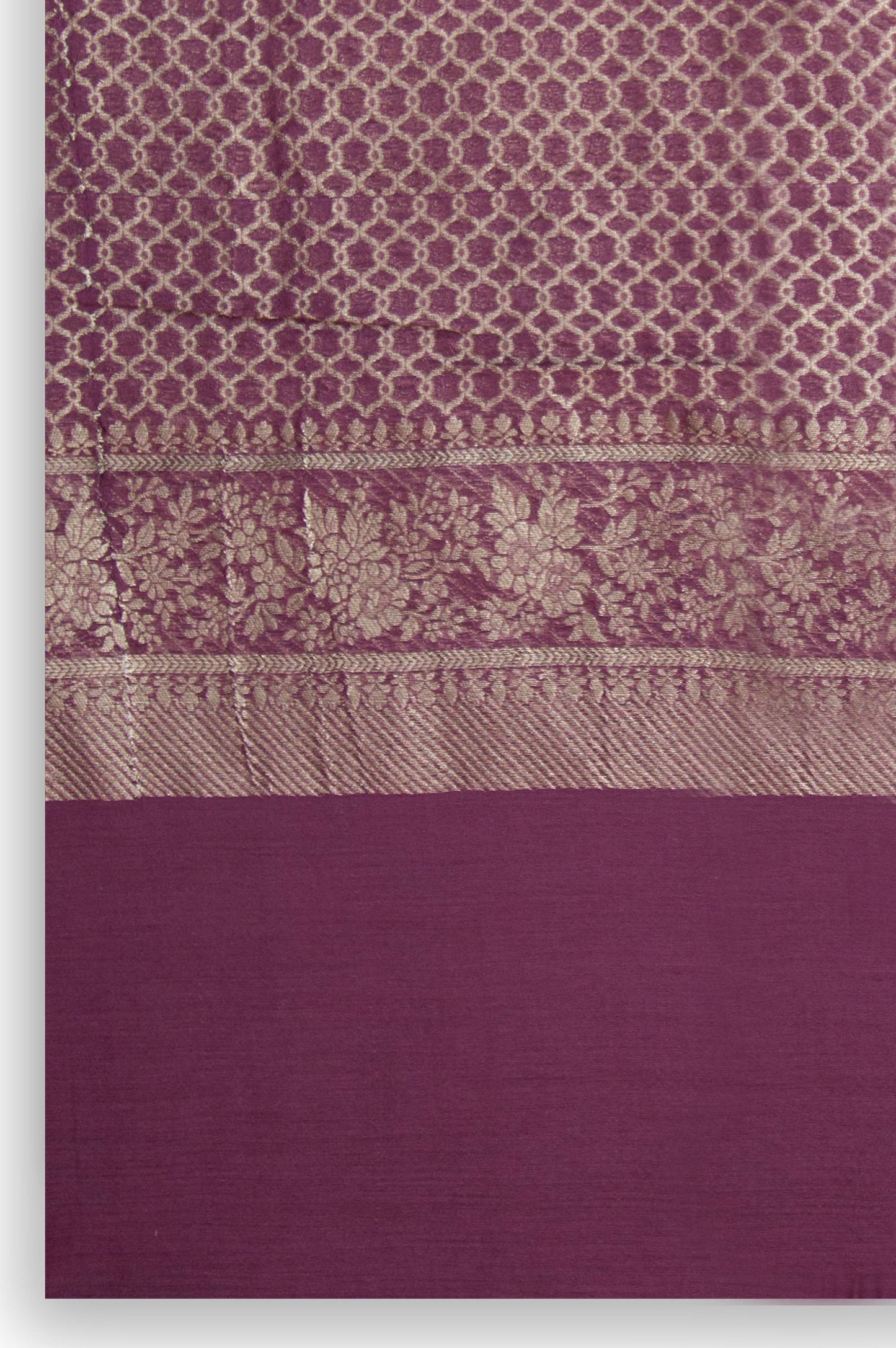 Printed Jacquard Dupatta - Purple