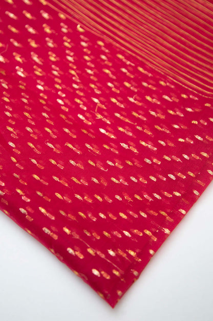 Printed Organza Dupatta - Pink