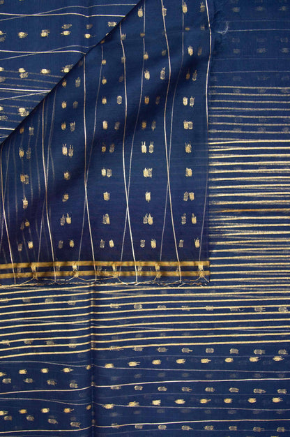 Printed Organza Dupatta - Blue