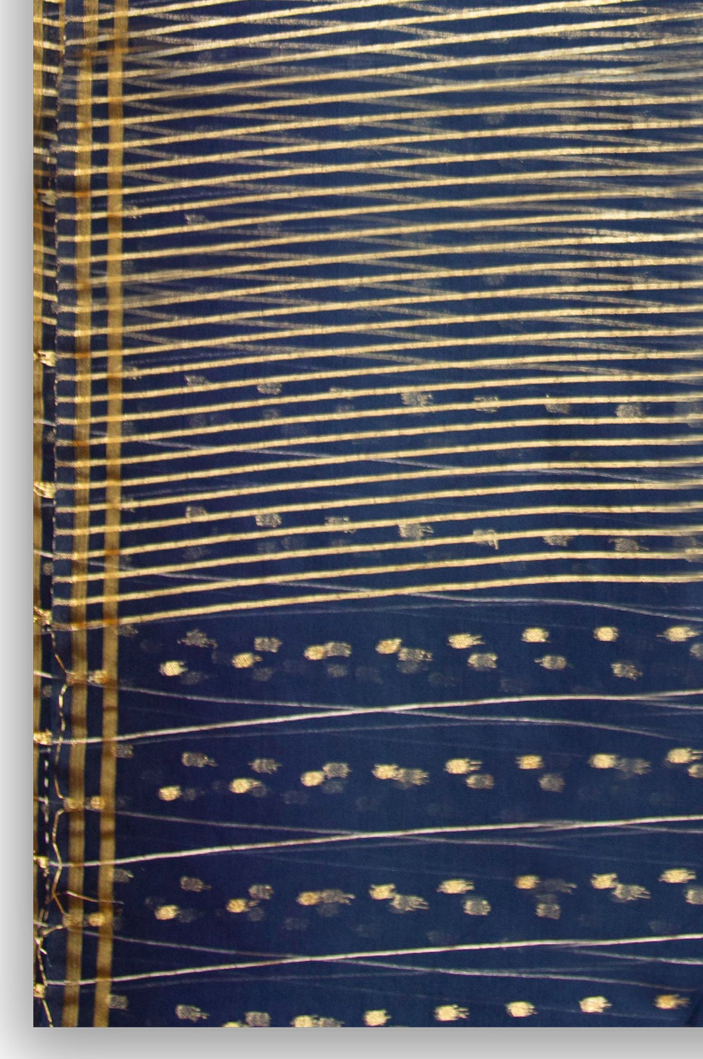 Printed Organza Dupatta - Blue