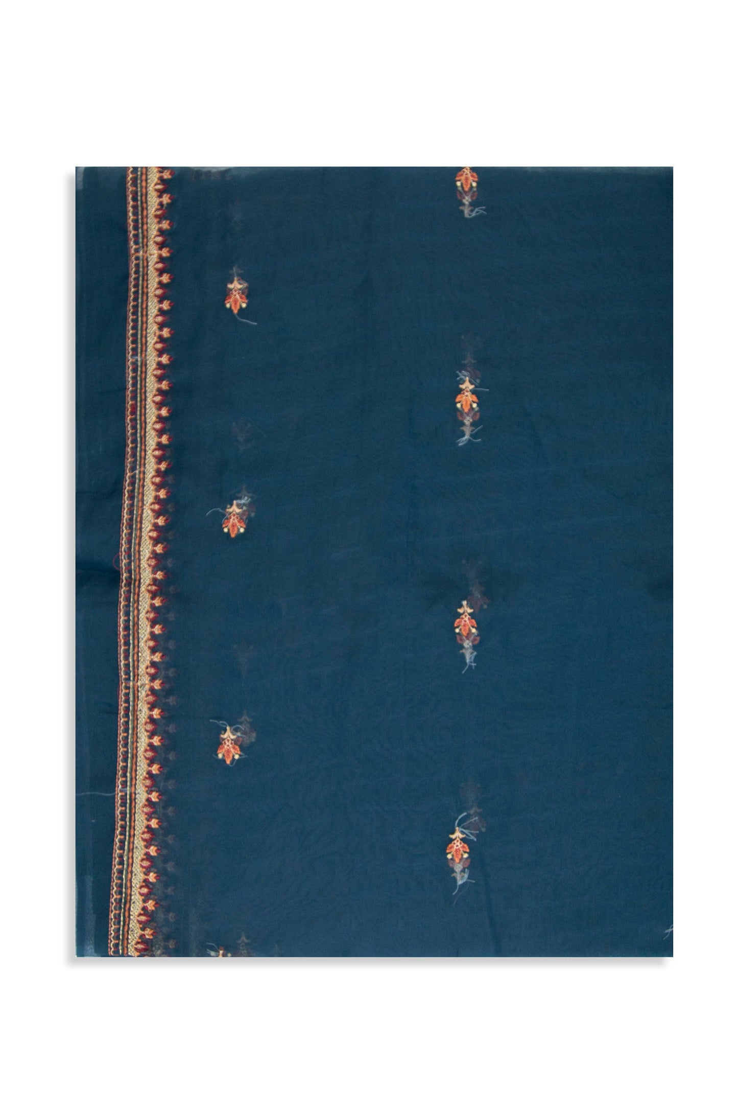 Printed Organza Dupatta - Blue