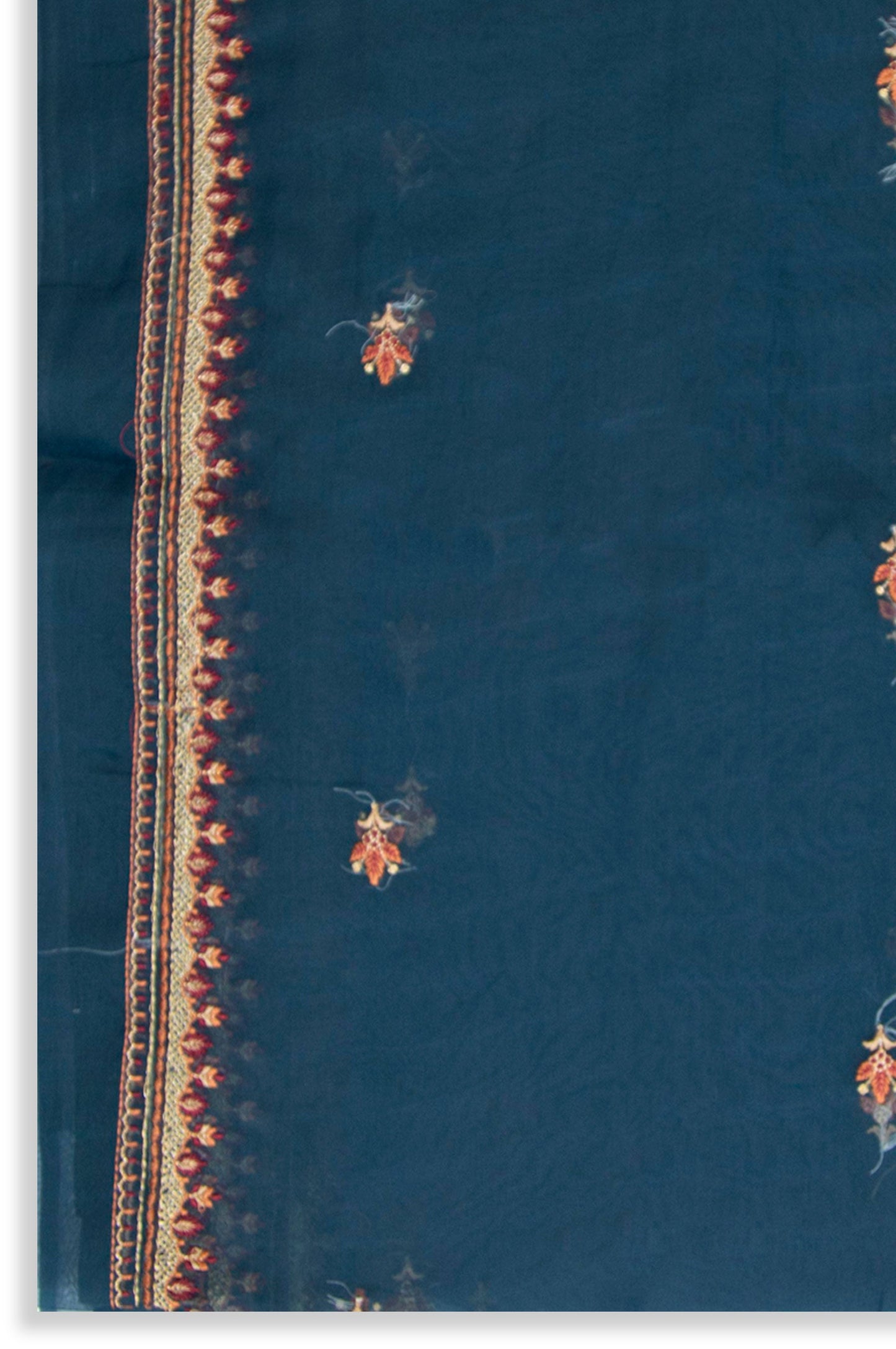 Printed Organza Dupatta - Blue