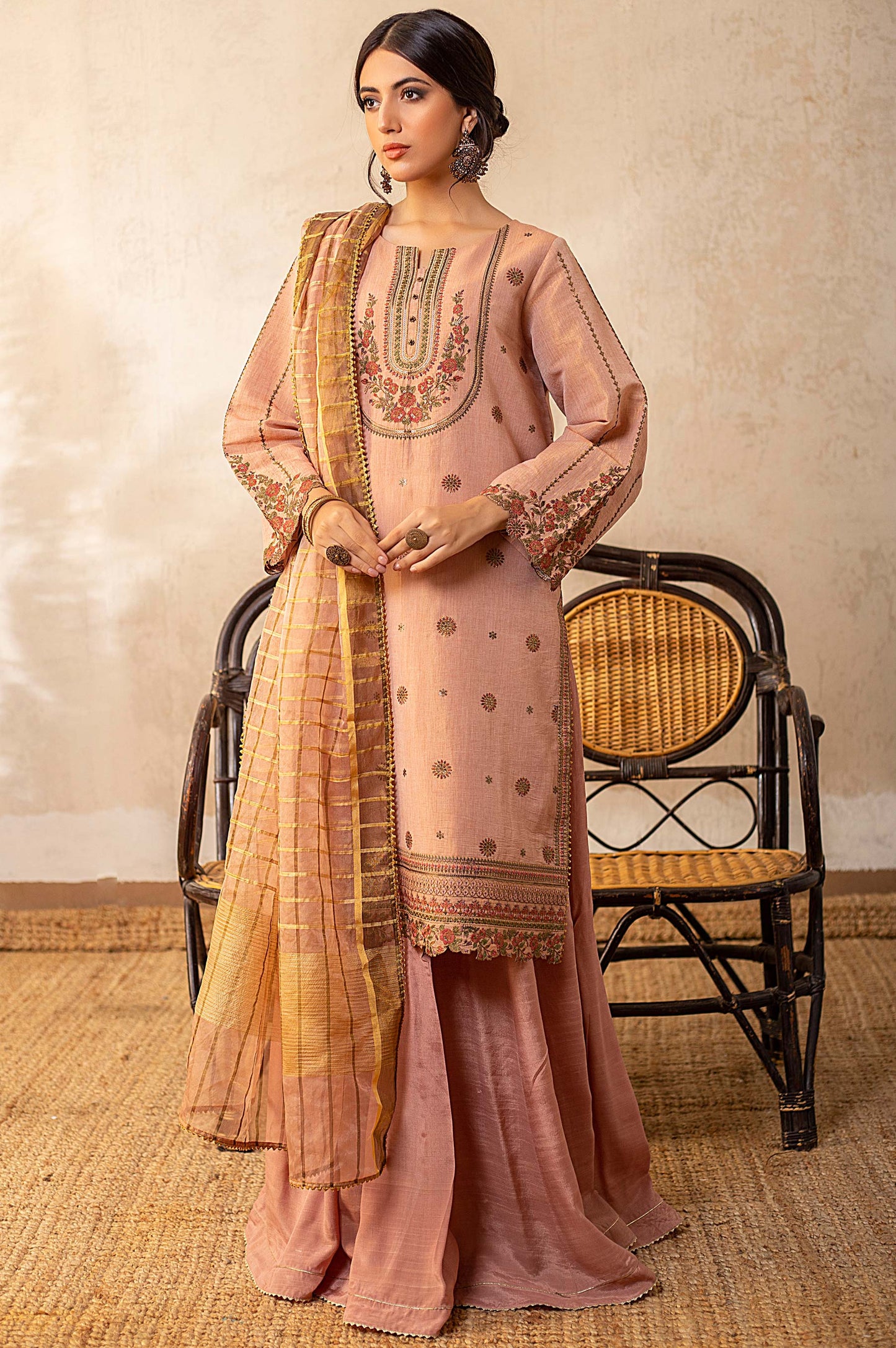 3 Piece Unstitched Embroidered Mysuri Suit