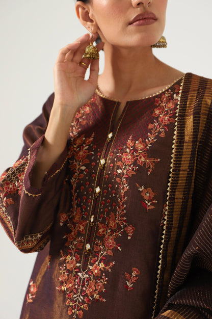 3 Piece Unstitched Embroidered Mysuri Suit