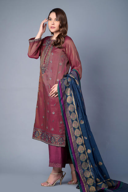 3 Piece Unstitched Embroidered Mysuri Suit