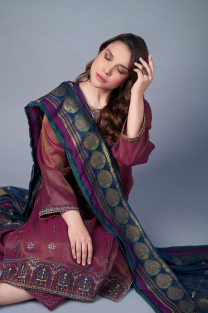3 Piece Unstitched Embroidered Mysuri Suit