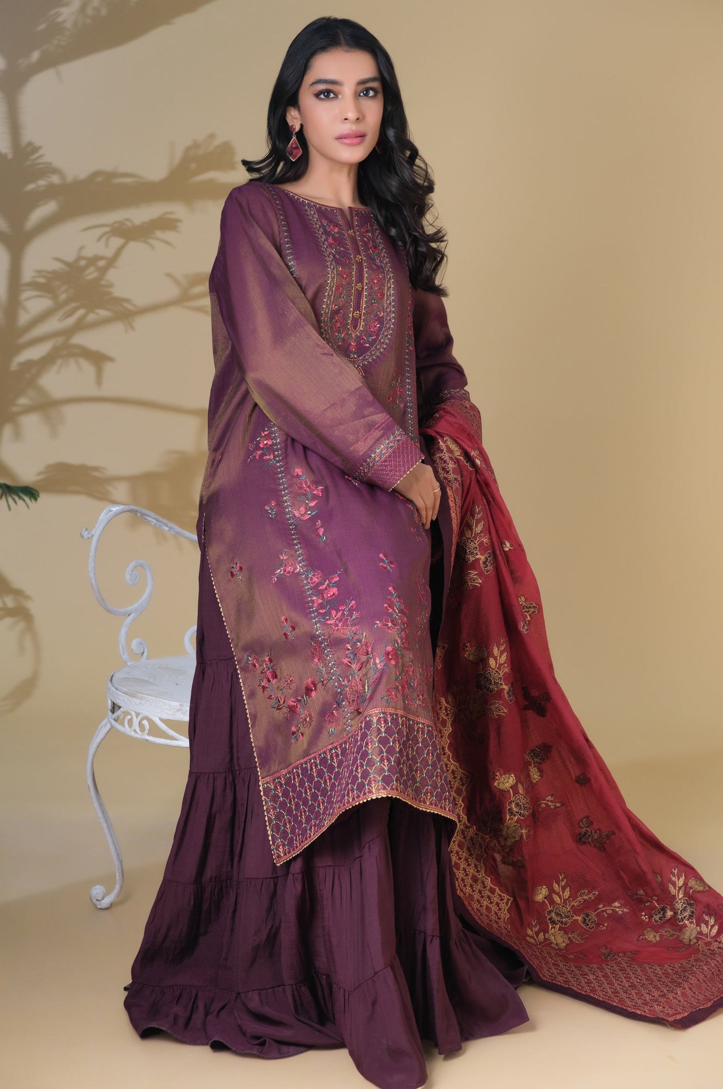 3 Piece Unstitched Embroidered Mysuri Suit