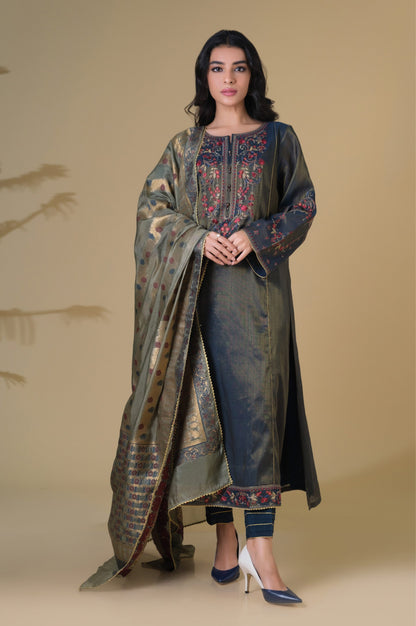 3 Piece Unstitched Embroidered Mysuri Suit