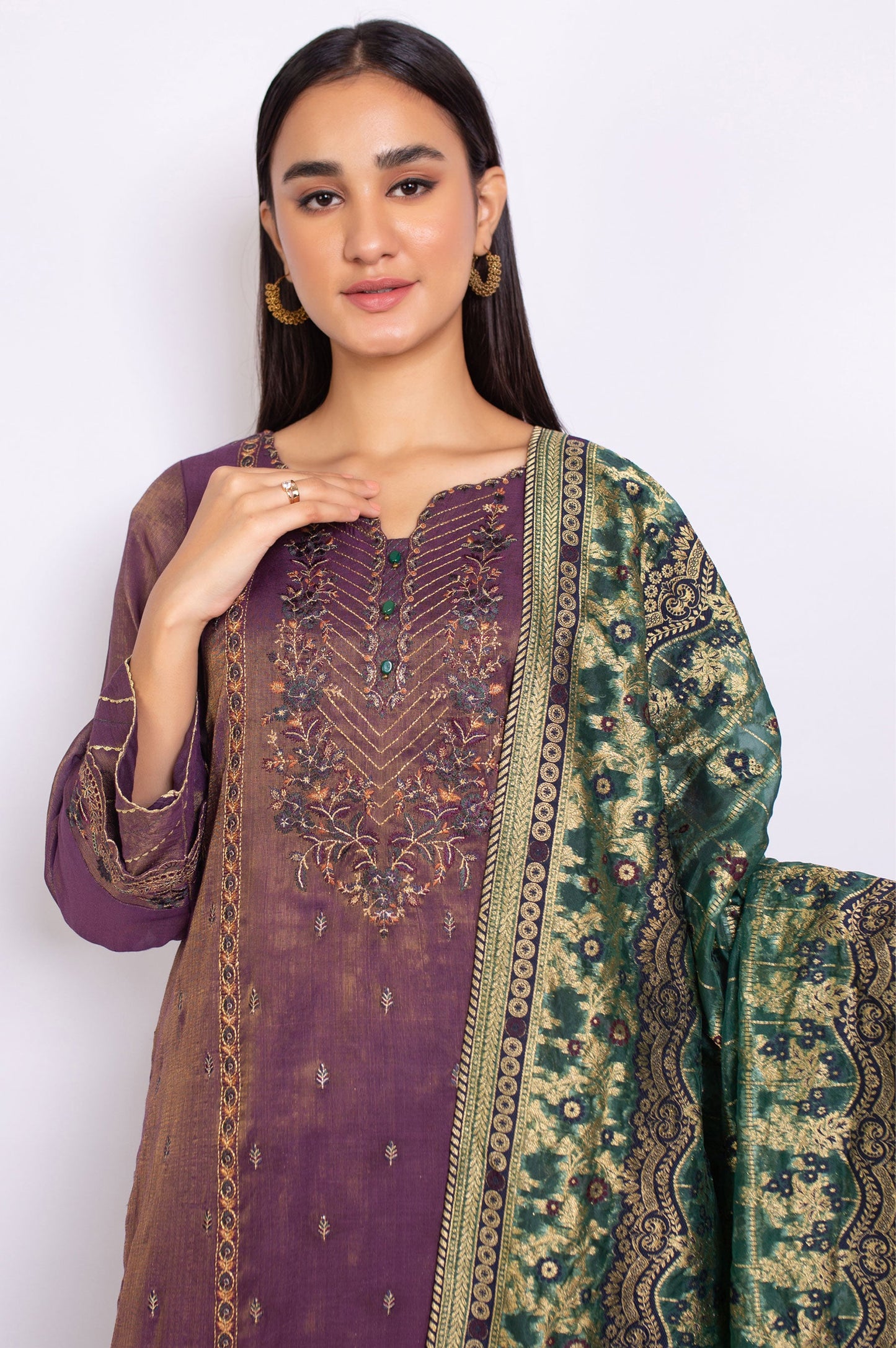 3 Piece Unstitched Embroidered Staple Mysuri Suit