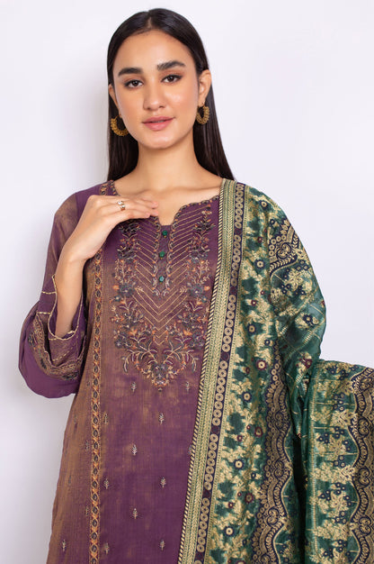 3 Piece Unstitched Embroidered Staple Mysuri Suit