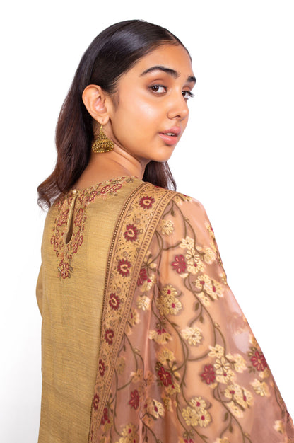 3 Piece Unstitched Embroidered Staple Mysuri Suit