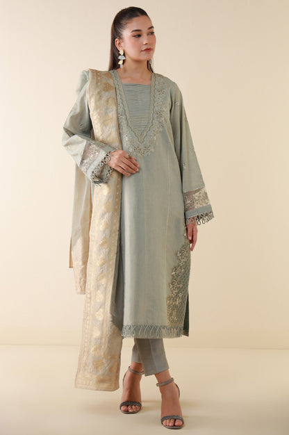 Unstitched 3 Piece Embroidered Mysuri Suit