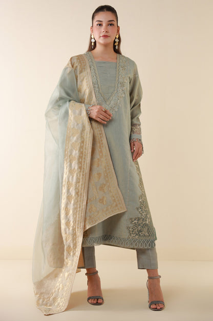 Unstitched 3 Piece Embroidered Mysuri Suit