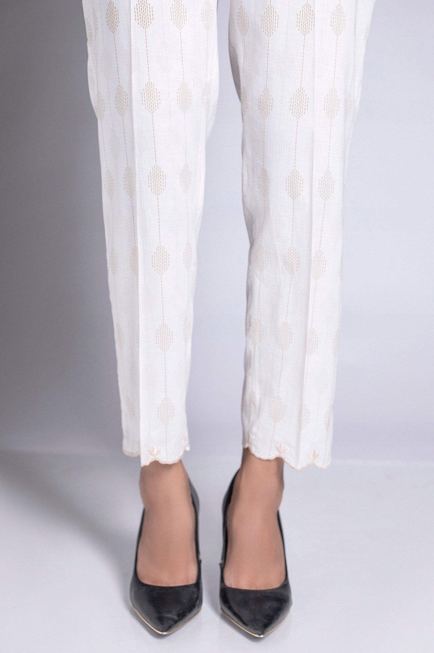 Gold Paste Embellished Cigarette Pant