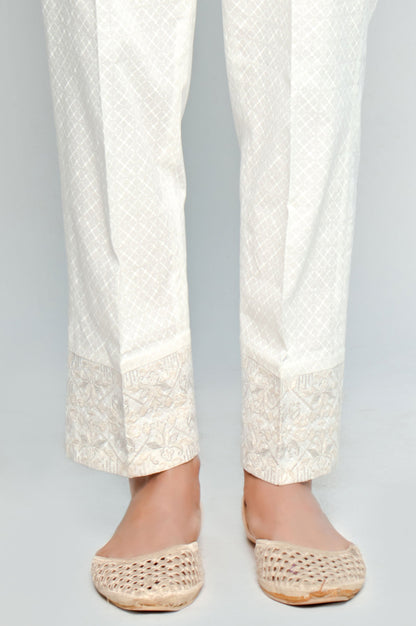 Embroidered Cigarette Pants
