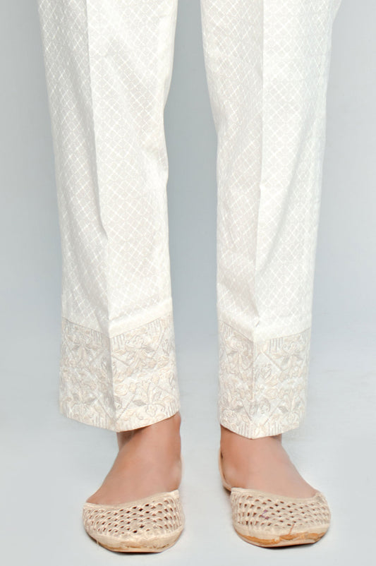 Embroidered Cigarette Pants