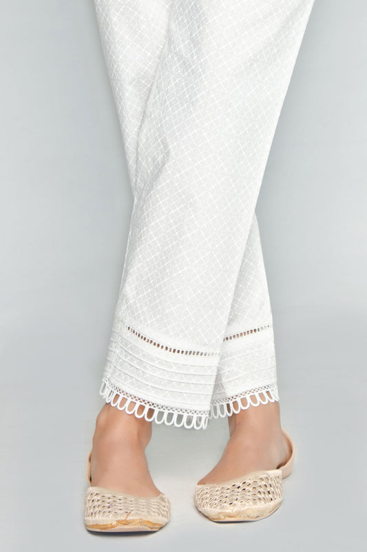 Embroidered Cigarette Pants