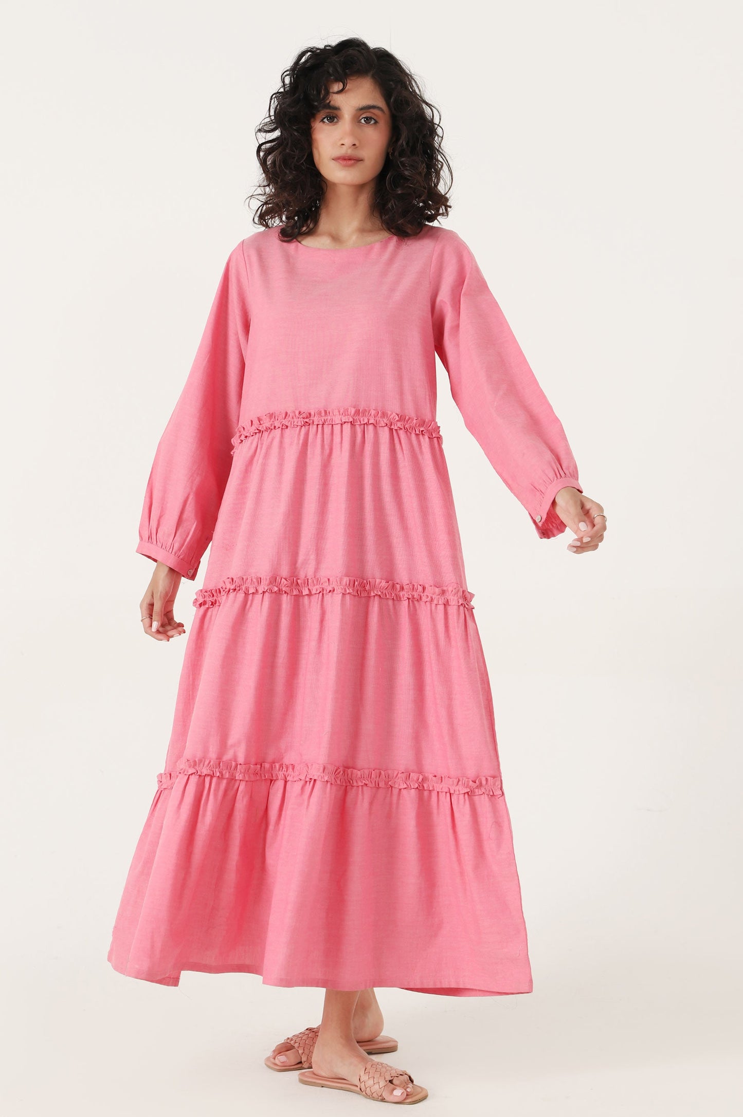 Stitched 1 Piece Yarn dyed Dress