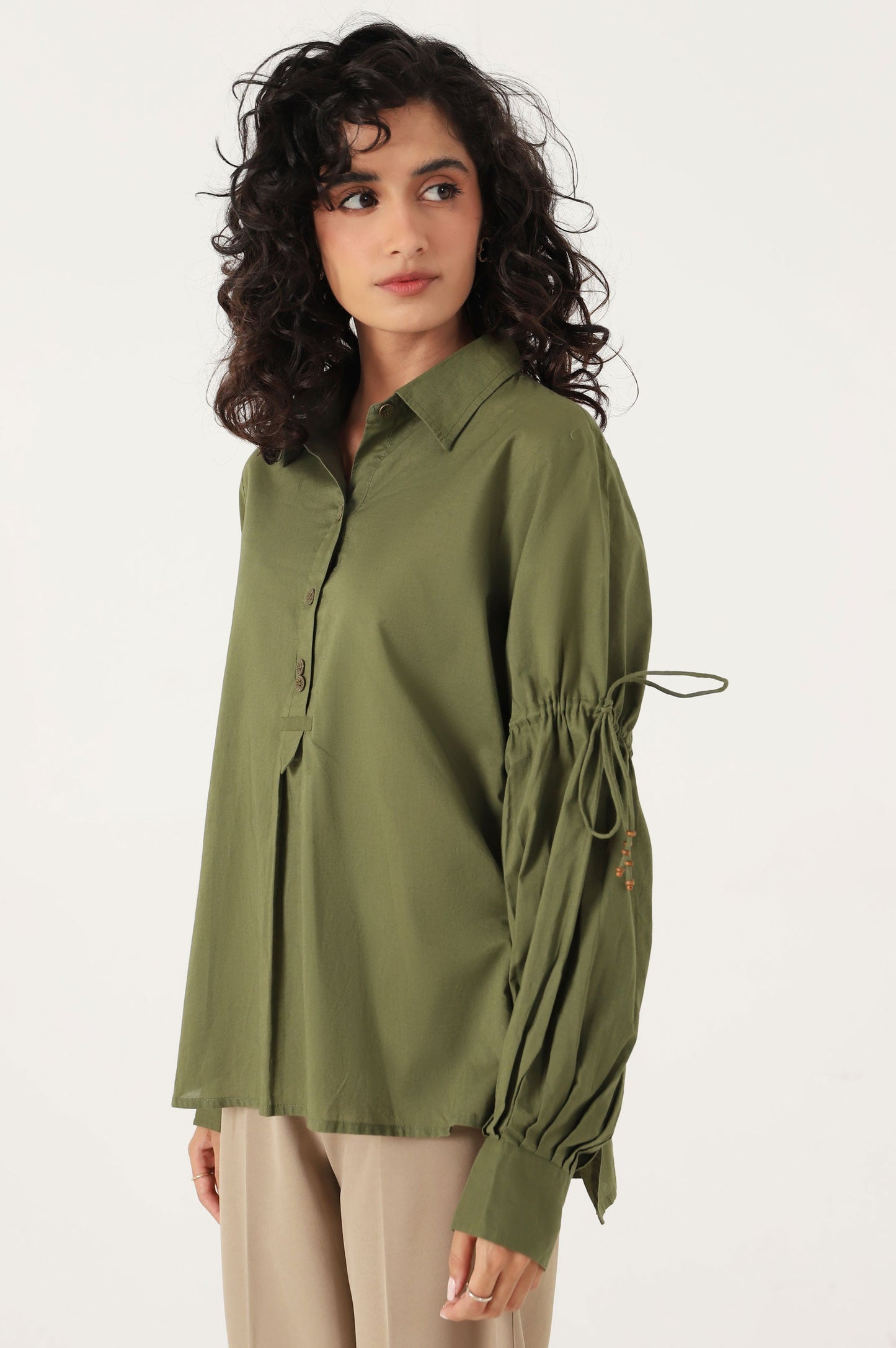 Stitched 1 Piece Cambric Printed Top