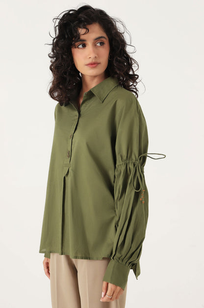 Stitched 1 Piece Cambric Printed Top