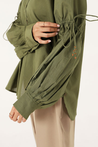 Stitched 1 Piece Cambric Printed Top