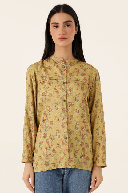 Stitched 1 Piece Tencel Printed Top