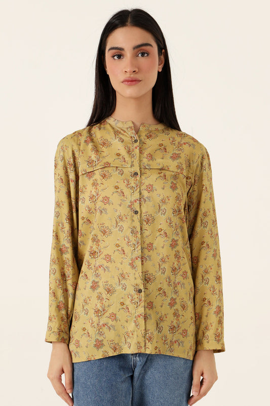 Stitched 1 Piece Tencel Printed Top