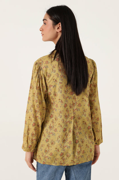 Stitched 1 Piece Tencel Printed Top