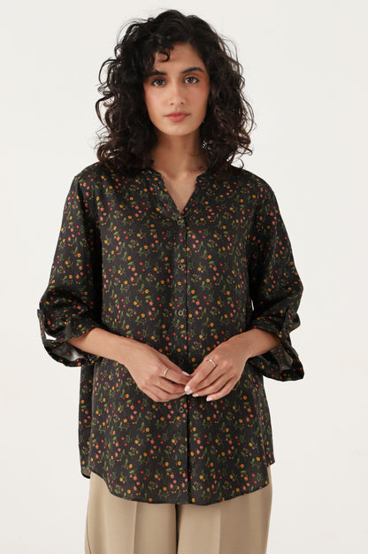 Stitched 1 Piece Tencel Printed Top