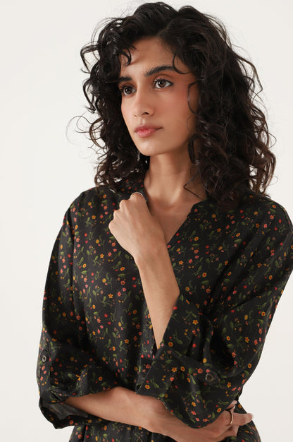 Stitched 1 Piece Tencel Printed Top