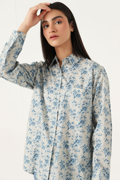 Stitched 1 Piece Tencel Printed Top